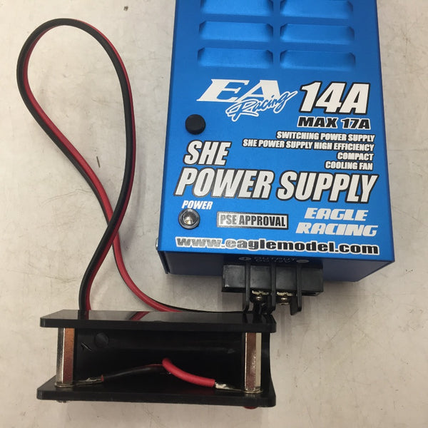 イーグル模型 EA Racing 電源ユニット SHE POWER SUPPLY 14A MAX17A 通電確認のみ #2834 中古美品 ジャンク品