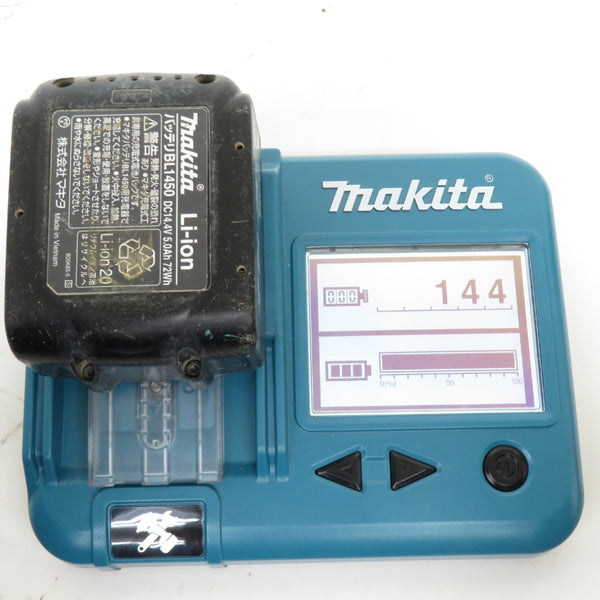 makita (マキタ) 14.4V 5.0Ah Li-ionバッテリ 残量表示なし 充電回数144回 BL1450 A-59259 中古