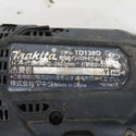 makita (マキタ) 14.4V対応 充電式インパクトドライバ 黒 本体のみ TD138D 中古