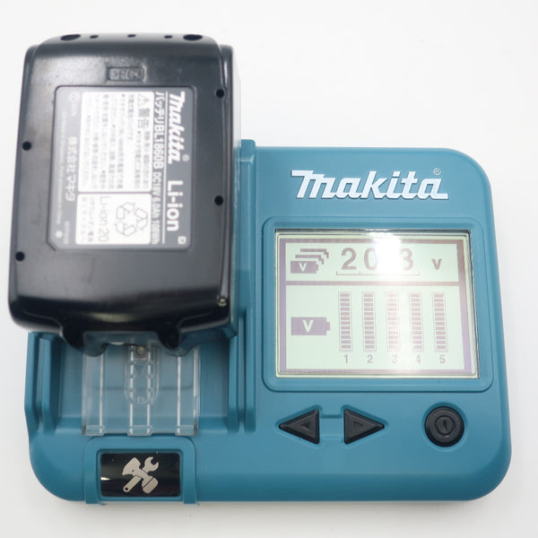 makita (マキタ) 18V 6.0Ah Li-ionバッテリ 残量表示付 雪マーク付 化粧箱付 充電回数1回 BL1860B A-60464 中古美品
