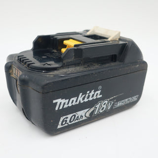 makita (マキタ) 18V 6.0Ah Li-ionバッテリ 残量表示付 雪マーク付 充電回数48回 BL1860B A-60464 中古
