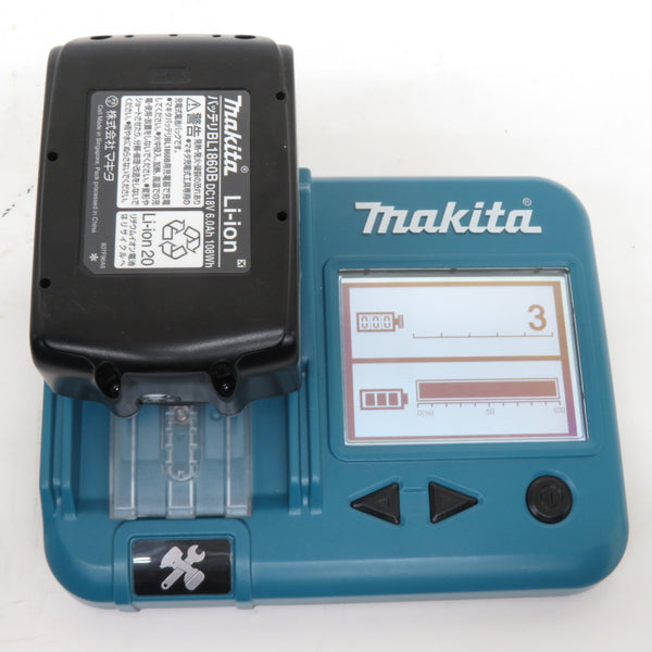 makita (マキタ) 18V 6.0Ah Li-ionバッテリ 残量表示付 雪マーク付 充電回数3回 BL1860B A-60464 中古美品