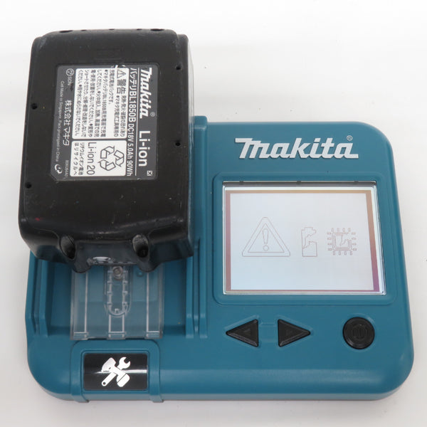 makita (マキタ) 18V 5.0Ah Li-ionバッテリ 残量表示付 充電回数22回 BL1850B A-59900 中古