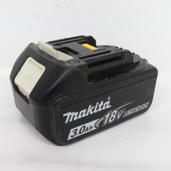 makita (マキタ) 18V 3.0Ah Li-ionバッテリ 残量表示付 充電回数9回 BL1830B A-60442 中古