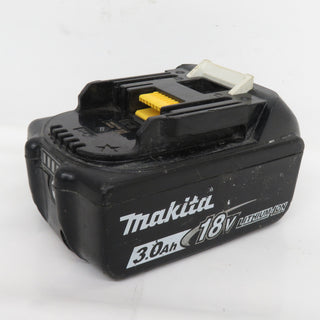 makita (マキタ) 18V 3.0Ah Li-ionバッテリ 残量表示付 充電回数9回 BL1830B A-60442 中古