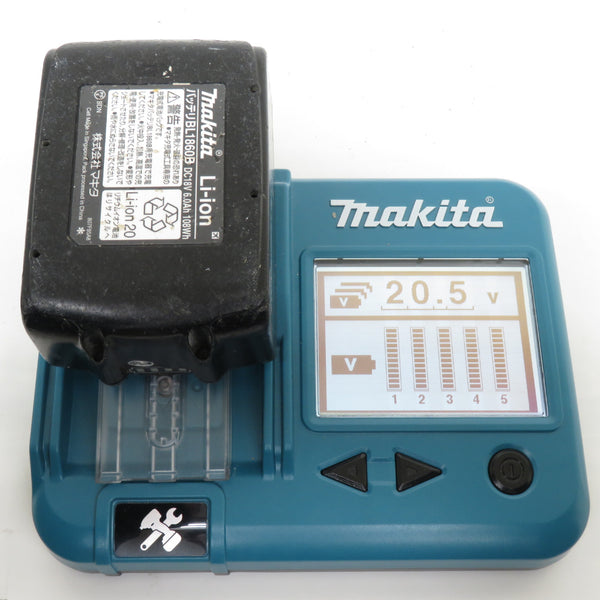 makita マキタ 18V 6.0Ah Li-ionバッテリ 残量表示付 雪マーク付 充電回数229回 BL1860B A-60464 中古