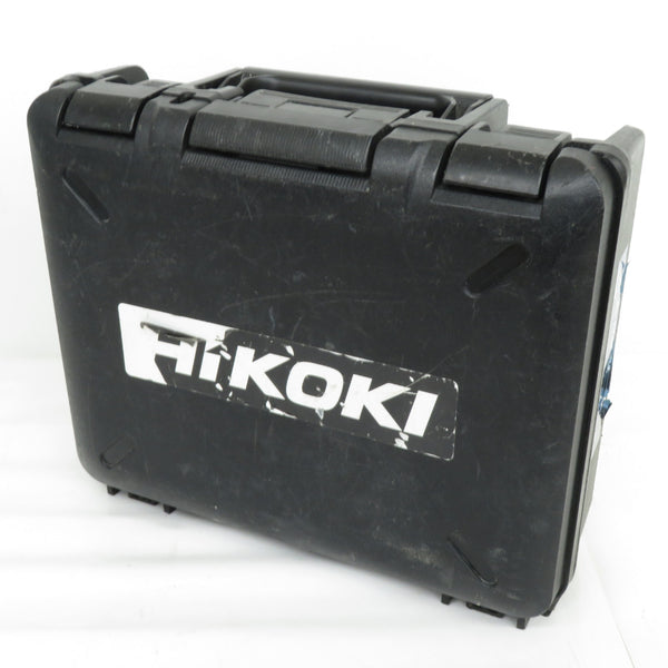 HiKOKI ハイコーキ 18V 6.0Ah コードレスインパクトドライバ ストロングブラック ケース・充電器・バッテリ2個セット トリガ部グラつきあり バッテリ2個消耗大 充電器USBボタン反応悪い・ゴム足欠品 WH18DDL2(2YPK)(B) 中古