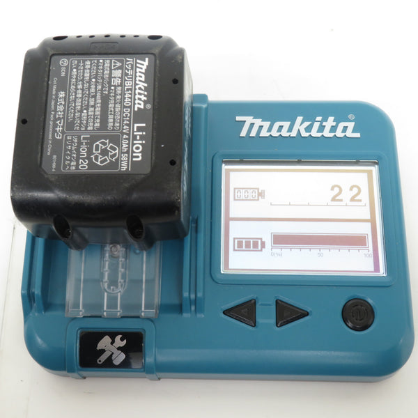 makita マキタ 14.4V 4.0Ah Li-ionバッテリ 残量表示なし 充電回数22回 BL1440 A-56574 中古