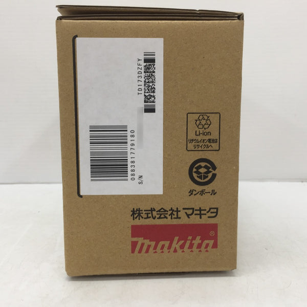 makita (マキタ) 18V対応 充電式インパクトドライバ フレッシュイエロー 本体のみ TD173DZFY 未使用品