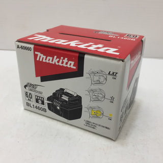makita (マキタ) 14.4V 6.0Ah Li-ionバッテリ 残量表示付 雪マーク付 化粧箱入 BL1460B A-60660 未使用品