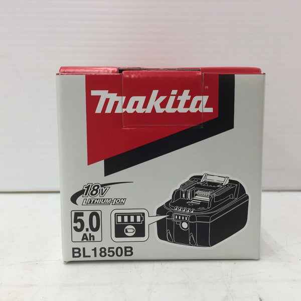 makita (マキタ) 18V 5.0Ah Li-ionバッテリ 残量表示付 化粧箱入 BL1850B A-59900 未使用品